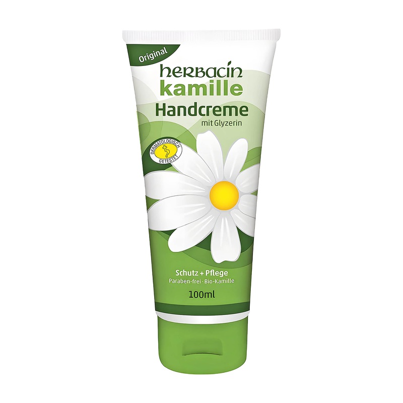 Herbacin Chamomile Hand Cream with Glycerin, 100 mL