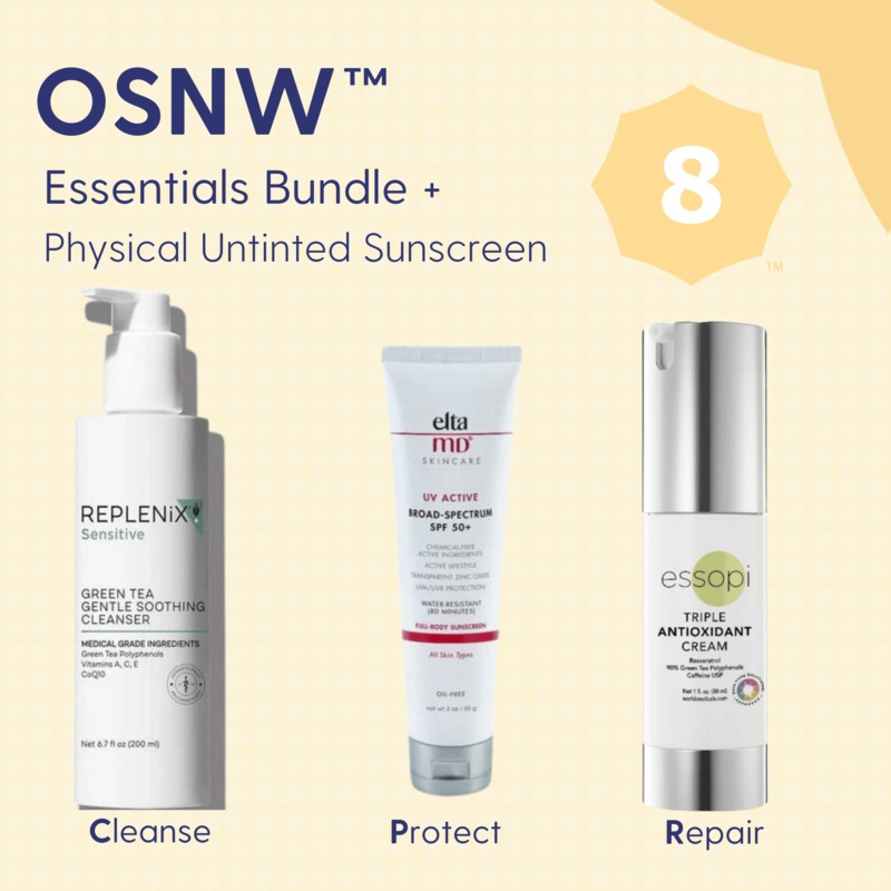 OSNW 8 Stinging – Essentials Bundle Physical Untinted Sunscreen