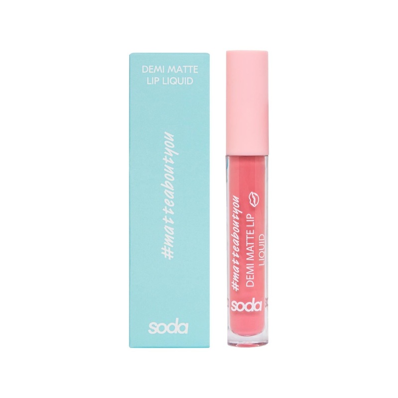 Soda Demi Matte Liquid Lipstick, Shade 002 – 0.12 fl oz, Matte Finish, Long Lasting Lip Color for Beauty Enthusiasts