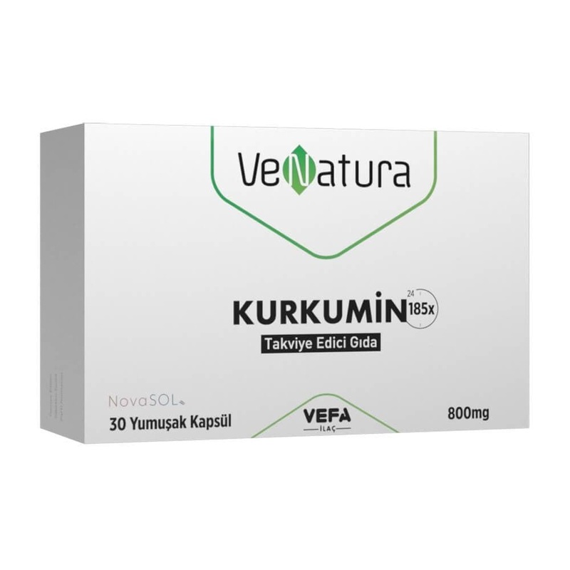 VeNatura Curcumin Supplement – 800mg Turmeric Capsules for Anti-Inflammatory Support, Gluten-Free, Non-GMO – 30 Soft Capsules