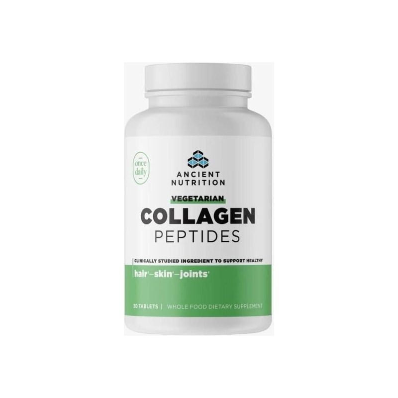 Ancient Nutrition Vegetarian Collagen Peptides  30 Capsules | Plant-Based Collagen Support for Skin, Joints & Gut Health 30 capsules