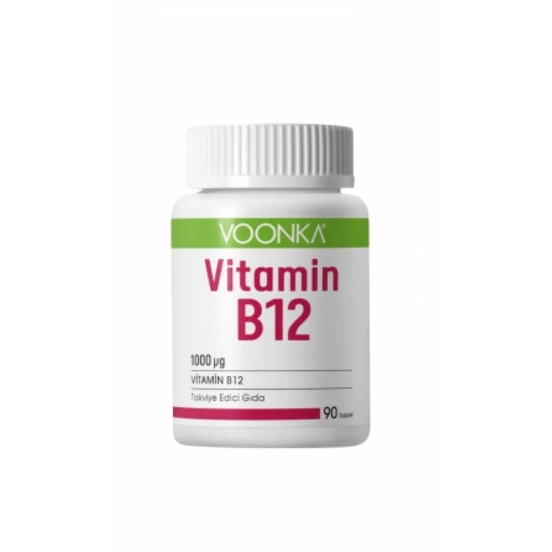 Voonka Vitamin B12 Supplement 90 Tablets – 1000 mcg B12 per Tablet for Adults