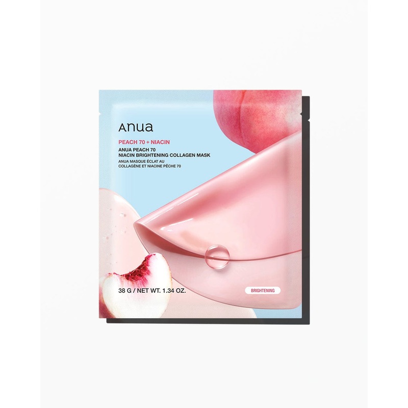 Anua Peach 70+ Niacin Brightening Collagen Mask (single piece)