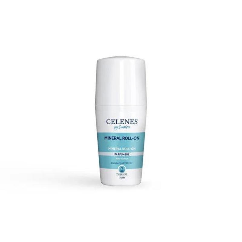 Celenes Thermal Roll-On Deodorant: Natural, Aluminum & Fragrance-Free for Sensitive Skin | Soothes Irritation & Prevents Odor All-Day