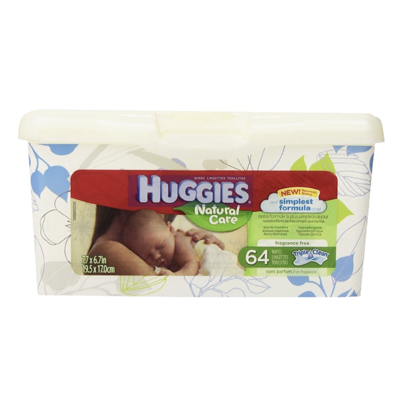 Huggies Natural Care Babies Wipes 64PCS