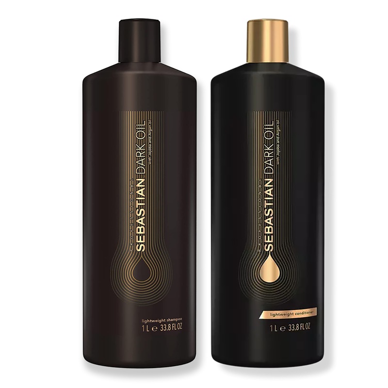 Sebastian Dark Oil Lightweight Shampoo and Conditioner Liter Duo 33.OZ