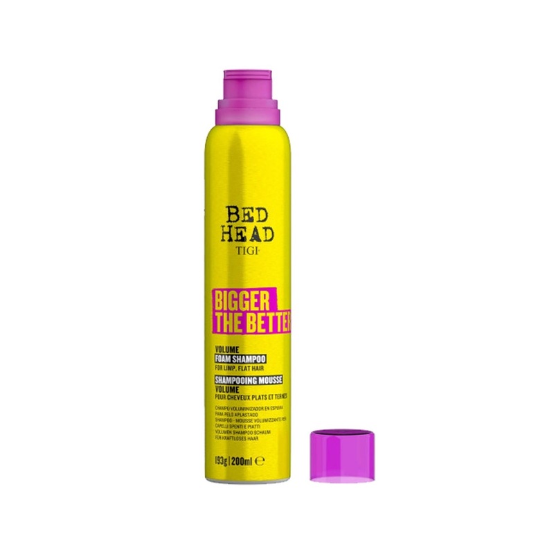Tigi Bed Head Bigger The Better Volumizing Foam Shampoo: Boost Hair Volume & Thickness, Fine Hair Solution – 6.76 fl oz