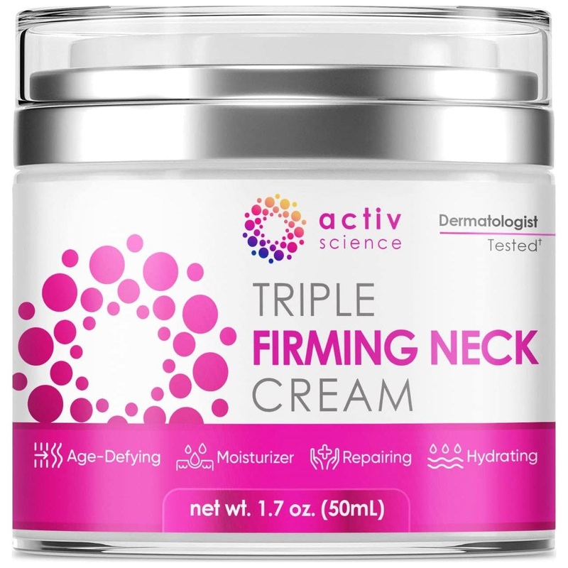 ACTIVSCIENCE Triple Firming Neck Cream  50ml | Retinol, Collagen & Hyaluronic Acid Original 1.7 Fl Oz (Pack Of 1)