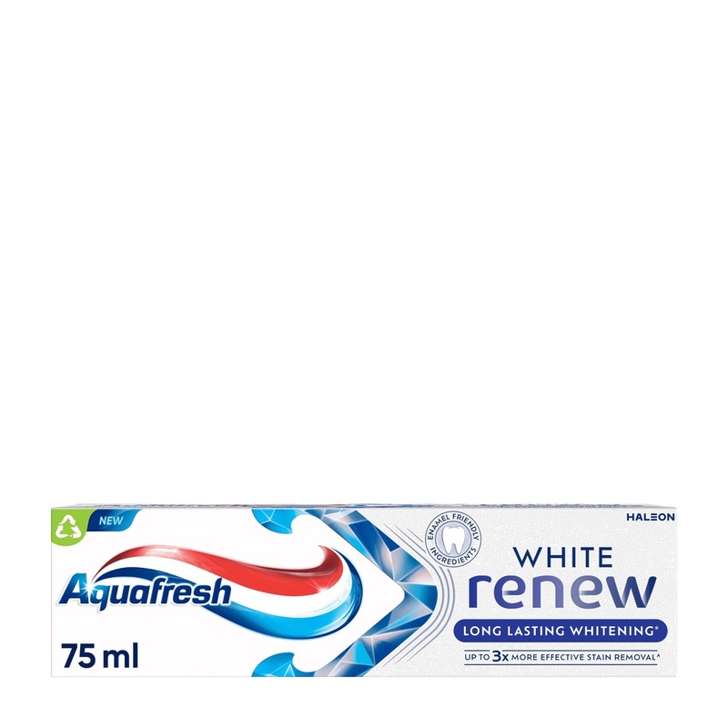 Aquafresh White renew long lasting whitening toothpaste, 75 mL