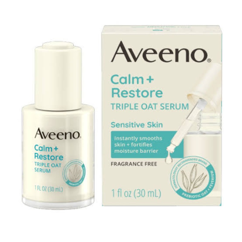 Aveeno Calm + Restore Triple Oat Serum, For Sensitive Skin 30ml