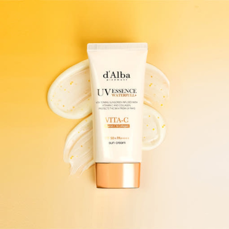 d’Alba Vita Anti-Aging Sun Cream SPF50+ PA++++  50ml | Brightening Vegan Sunscreen with Vitamin C & Ceramides