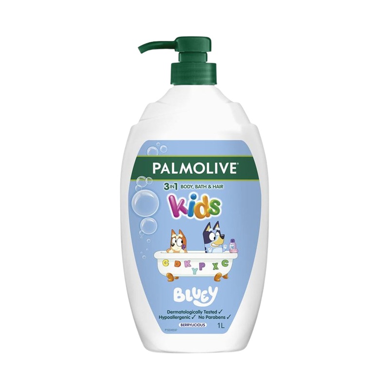 Palmolive Kids Bluey 3 in 1 Berrylicious Body Bath & Hair 1L