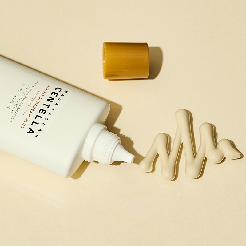 Skin1004 Madagascar Centella SPF 50+ PA++++ Air-Fit Sunscreen | Sensitive Skin UVA/UVB Protection, Non-Greasy, Brightening & Soothing