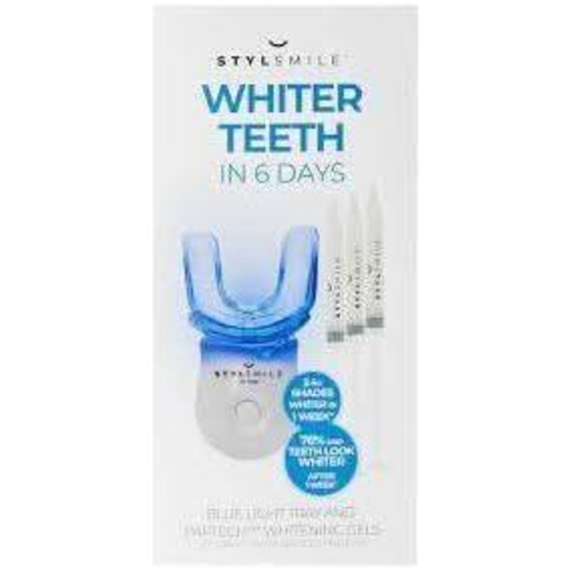 STYLSMILE Whitening Boost Kit | 6-Day Teeth Brightening System with PAPtech Gel & LED Light