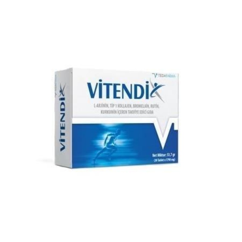 Vitendix: Collagen Supplement for Joint Support, Skin Health & Anti-Inflammatory Benefits – Type 1 Fish Collagen, Hyaluronic Acid, MSM & More (30 Tablets)