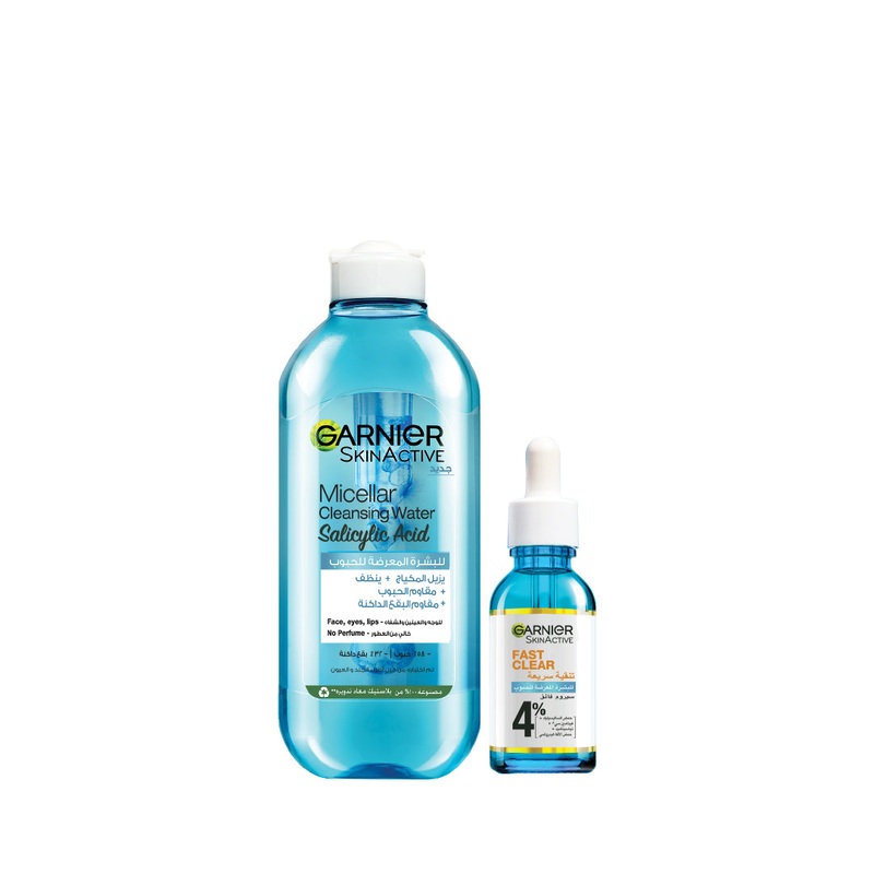-15% Garnier FAST CLEAR – Serum + Micellar Water