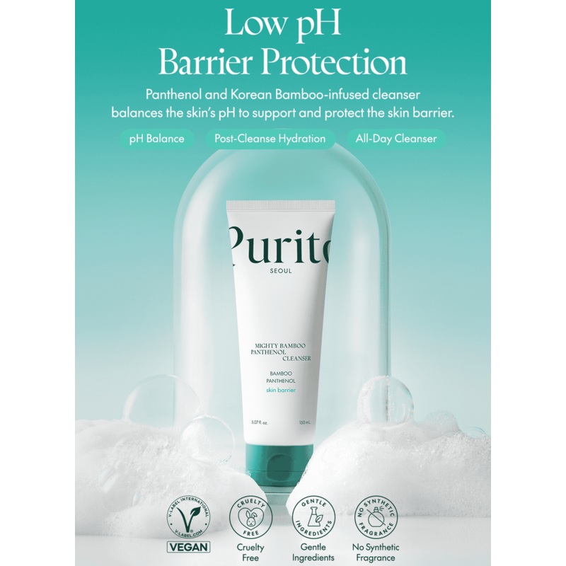 Purito Seoul Mighty Bamboo Panthenol Cleanser 150ml