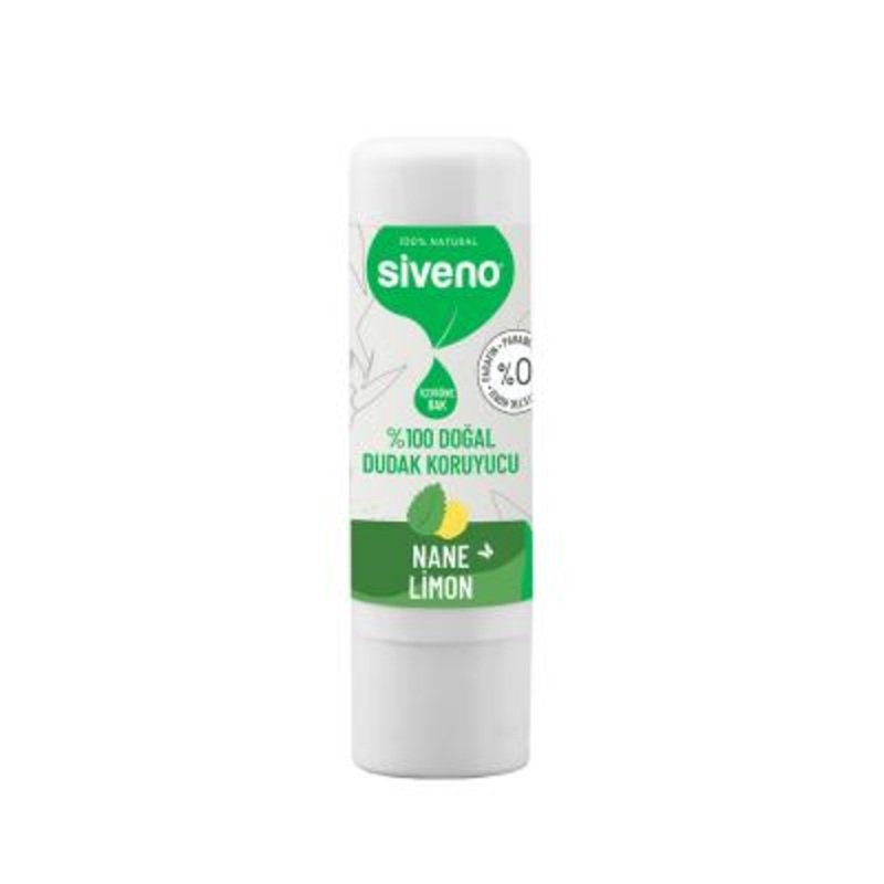 Siveno Natural Lip Balm with Mint & Lemon – Cruelty-Free, Organic Lip Care