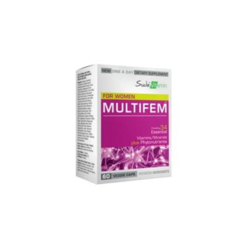 Suda Vitamin Multifem 60 Bitkisel Kapsl – Women’s Multivitamin Supplement for Overall Health