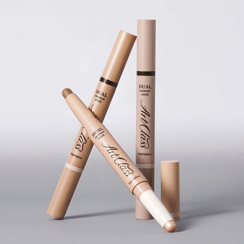 TOO COOL FOR SCHOOL Artclass By Rodin Dual Contour Stick  1.1g | 2-in-1 Highlight & Contour for Instant Definition #01 Warm Duo