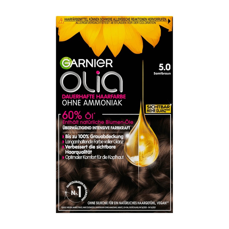 Garnier olia 5.0 Brown permanent hair color