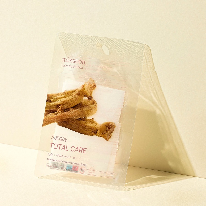 mixsoon Daily Mask Pack Sunday  20ml x 10ea | Total Care with Red Ginseng