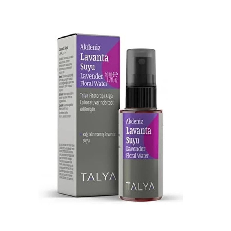 Talya Pure Lavender Water Toner for Natural Skincare – 50ml, Calming, Refreshing, and Moisturizing