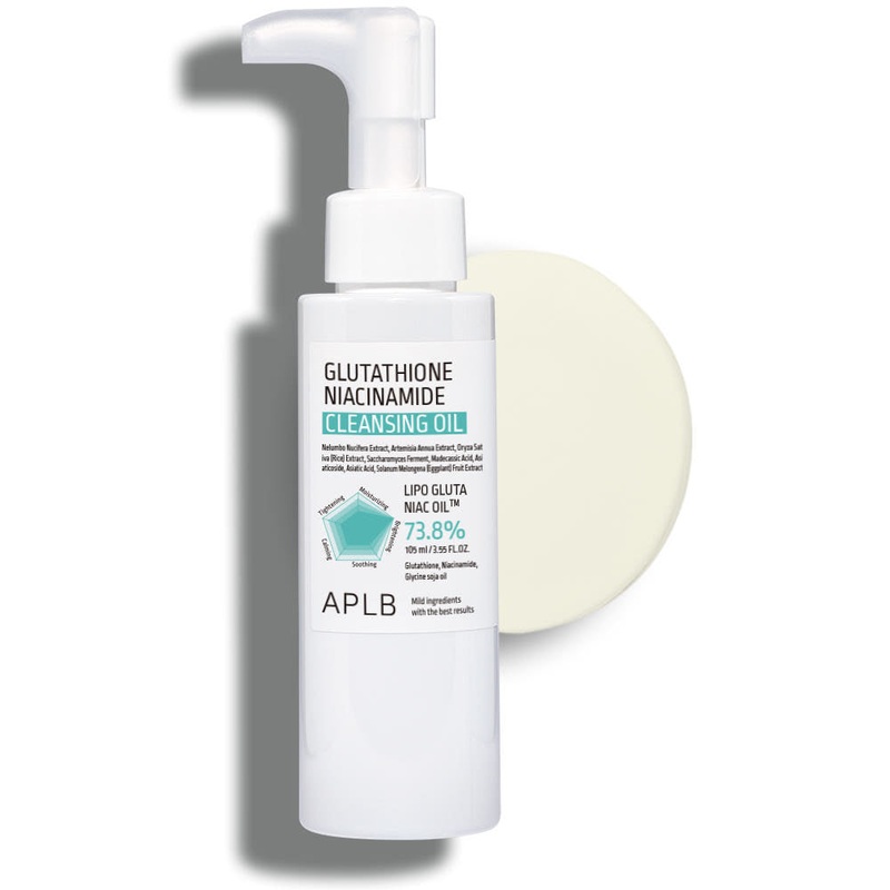 APLB Glutathione Niacinamide Cleansing Oil  105ml | Brightening & Moisturising Oil Cleanser for Sensitive Skin
