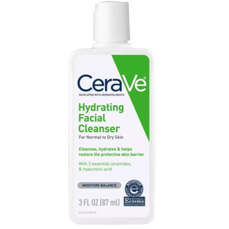 CeraVe Hydrating Facial Cleanser for Normal to Dry Skin 3 oz.