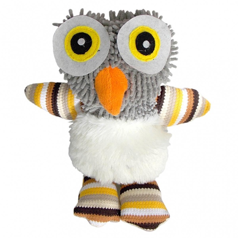 Eastland Owl Plush Dog Toy – Durable Squeaky Toy for Hours of Fun – 10.63 inches