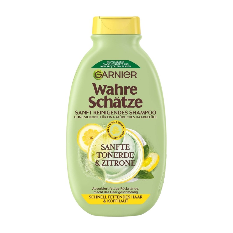 Garnier Wahre Schtze Soft Clay & Lemon shampoo, 300 mL