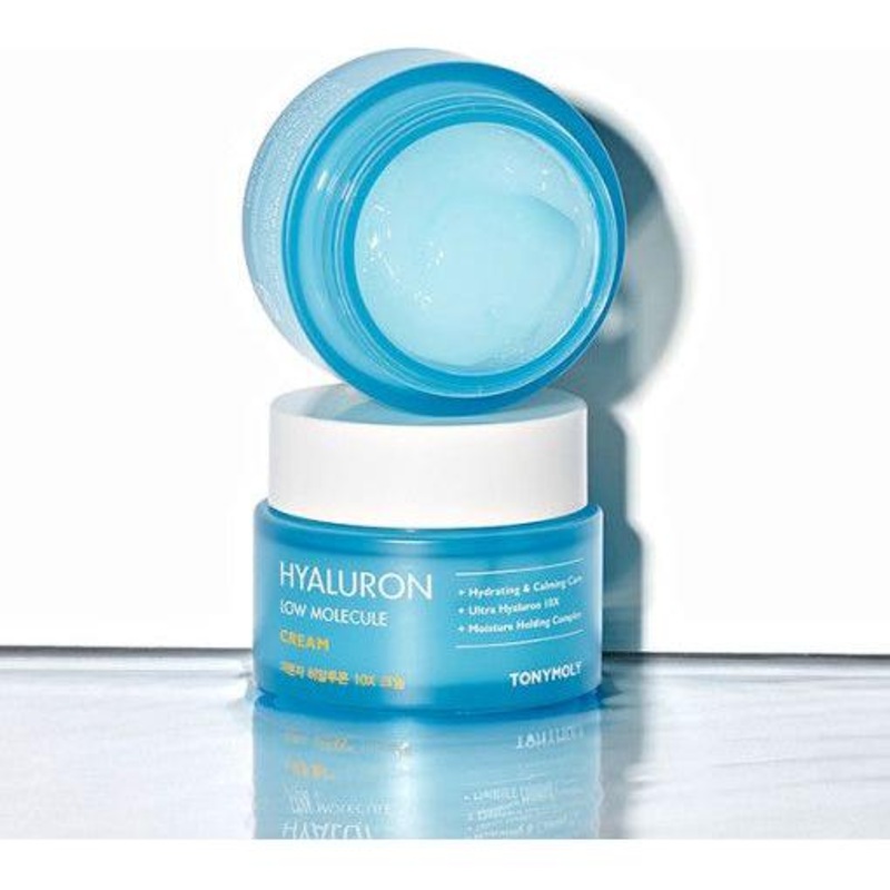 TONYMOLY Hyaluron Low Molecule 10X Cream  80ml | Deeply Hydrating & Soothing Cream with 10 Types of Hyaluronic Acid