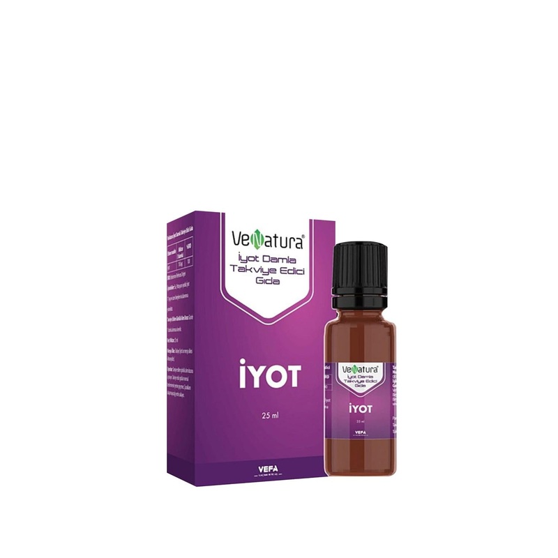 VeNatura Iodine Supplement Drops: Support Thyroid Health & Combat Deficiency – Easy Liquid Form, 25ml