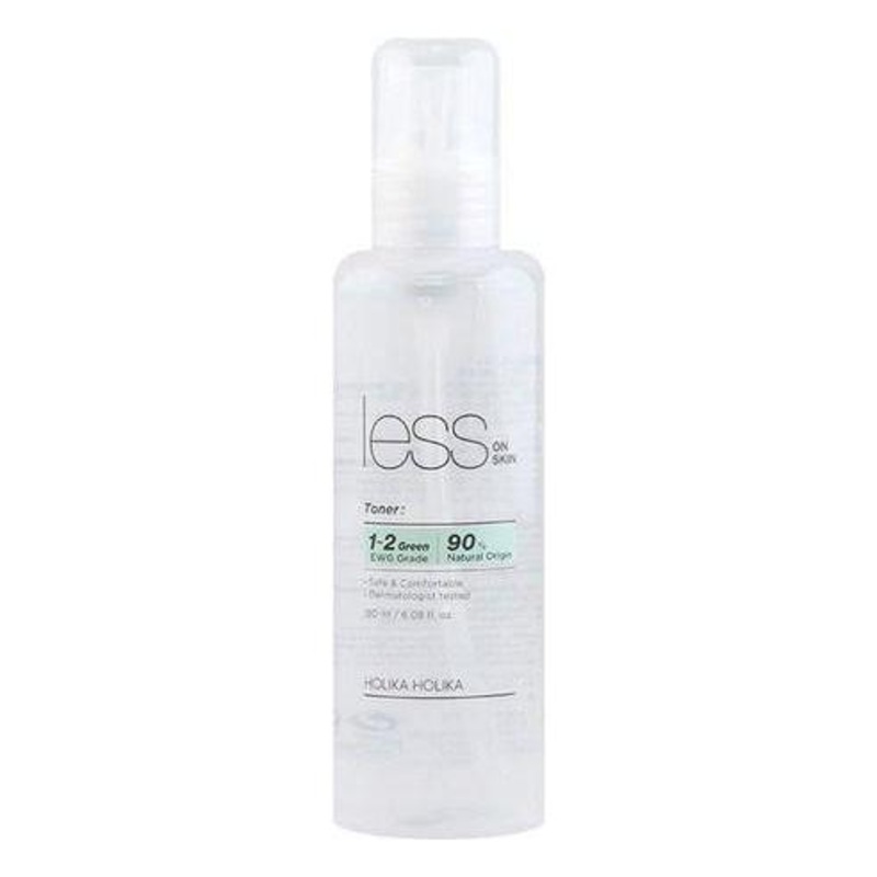 HOLIKA HOLIKA Less On Skin Toner 180ml | Soothing, Irritation-Free Toner with EWG Green Grade Ingredients