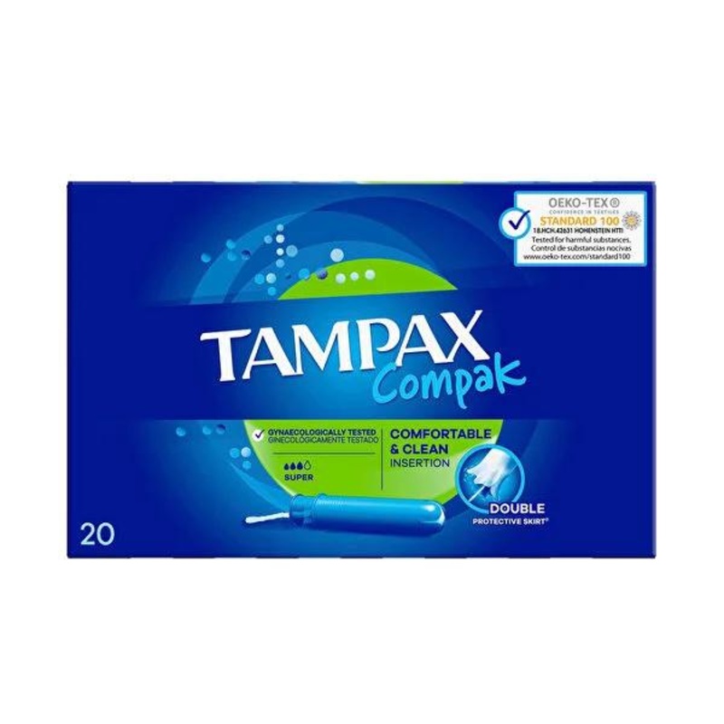 Tampax Tampon Super Eko Paket 20’li – Reliable Menstrual Hygiene for Women on the Go