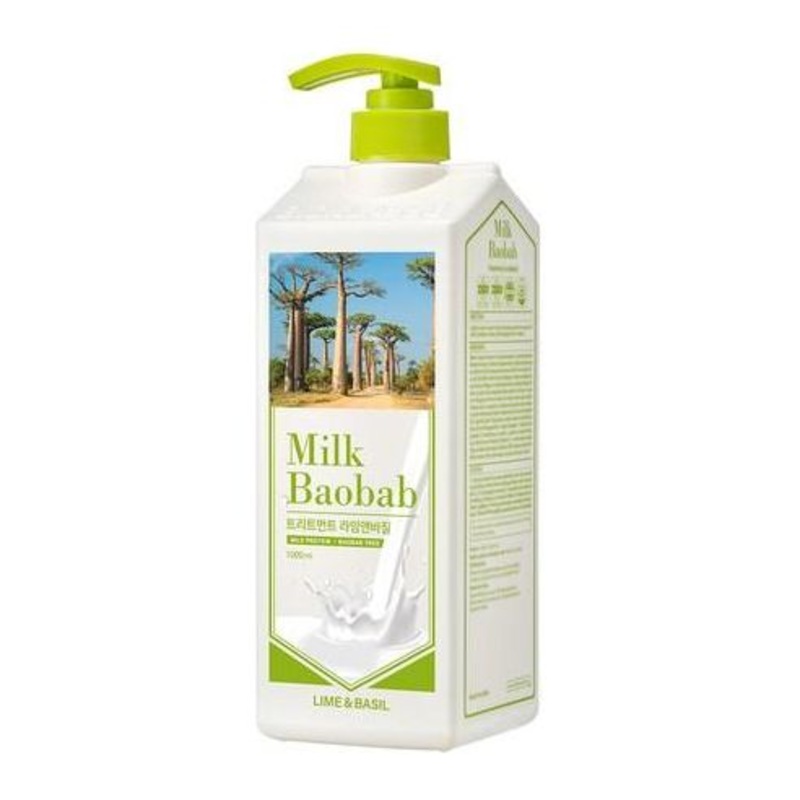 BIOKLASSE MILK BAOBAB Hair Treatment 1000ml  Lime & Basil | Strengthening & Shine-Boosting Care