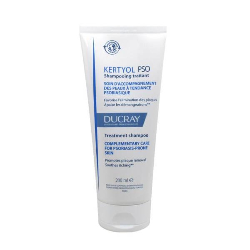 Ducray Kertyol PSO: Medicated Shampoo for Dry, Itchy, Flaky Scalp Relief – Seborrheic Dermatitis & Psoriasis Treatment