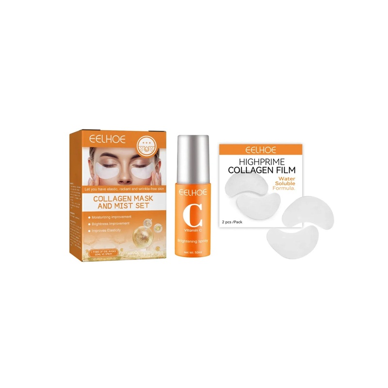 Eelhoe Collagen Mask And Mist Set – 1 Pair eye mask and 50ml VC Spray