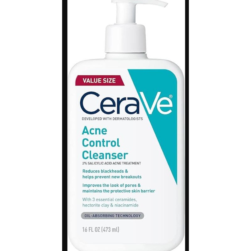 Cerave Acne Control Cleanser2% SALICYLIC ACID ACNE TREATMENT 473ml