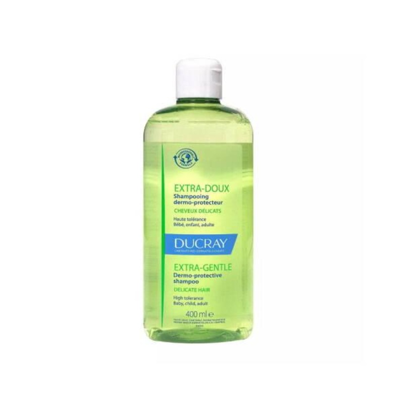 Ducray Extra-Gentle Shampoo: Daily Use, Family-Friendly, Volume & Shine – Non-Irritating & Biodegradable Formula