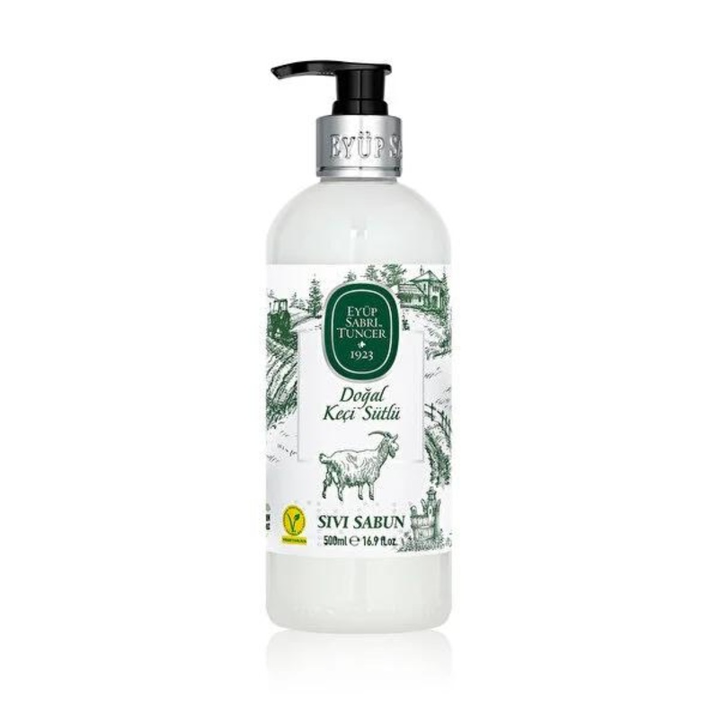 Eyp Sabri Tuncer Natural Liquid Soap with Goat Milk – 16.91 fl oz, Gluten-Free, Cruelty-Free