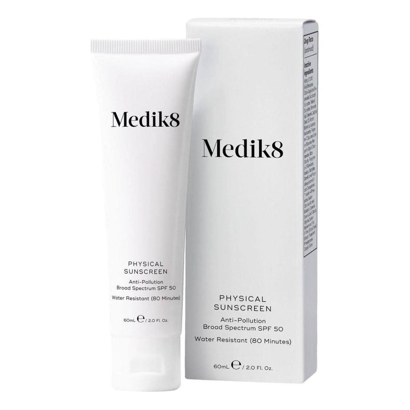 Medik8 Physical Sunscreen SPF50  60ml | Broad Spectrum Protection for Sensitive Skin