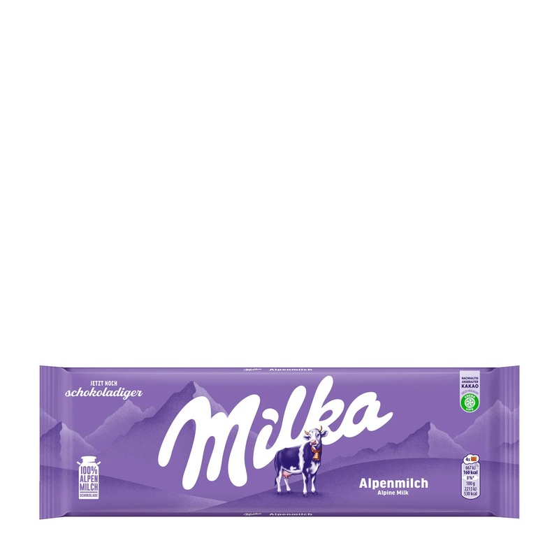 Milka Alpine milk chocolate bar, 250 g