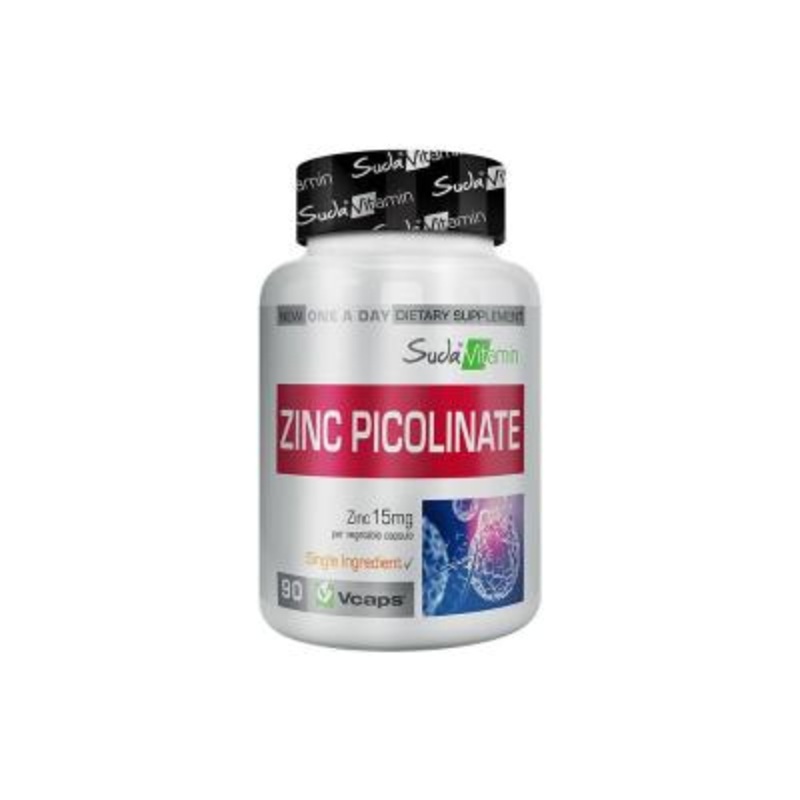 Suda Vitamin Zinc Picolinate Supplement: Enhanced Absorption, Immune Support, and Daily Zinc, 90 Capsules