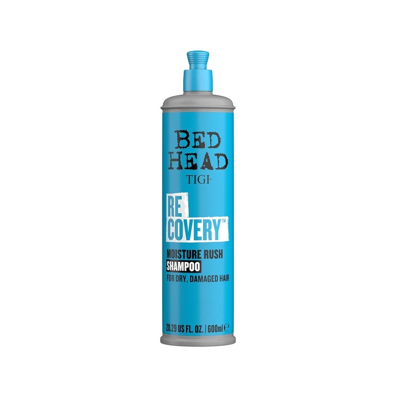 TIGI Bed Head Recovery: Intense Moisture Rush Shampoo – 600ml Salon Quality Hydration for Dry, Damaged Hair