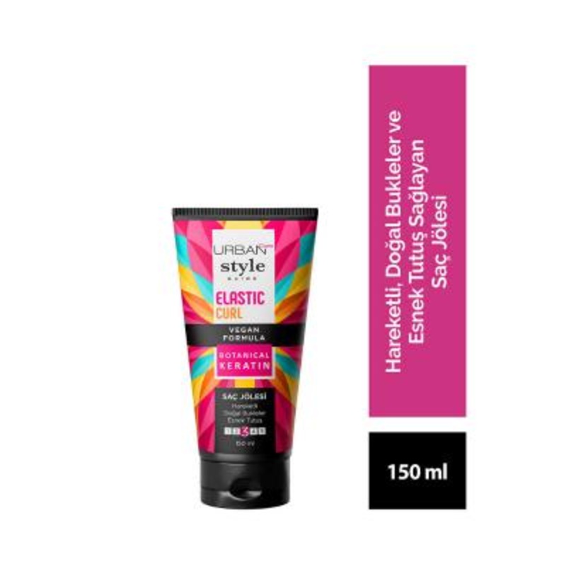 Urban Care Curly Hair Styling Gel – Vegan, Alcohol-Free, Keratin-Infused Formula for Natural Hold & Moisture