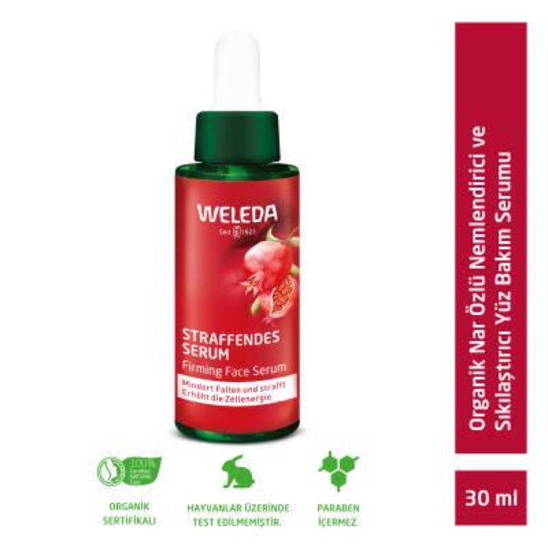 Weleda Face Serum with Pomegranate Extract – Anti-Aging Moisturizing Serum for Natural Skincare