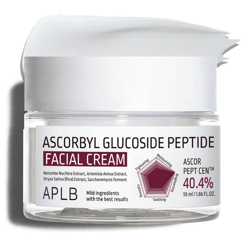 APLB Ascorbyl Glucoside Peptide Facial Cream  55ml | Brightening, Firming Moisturiser for Sensitive & Dull Skin