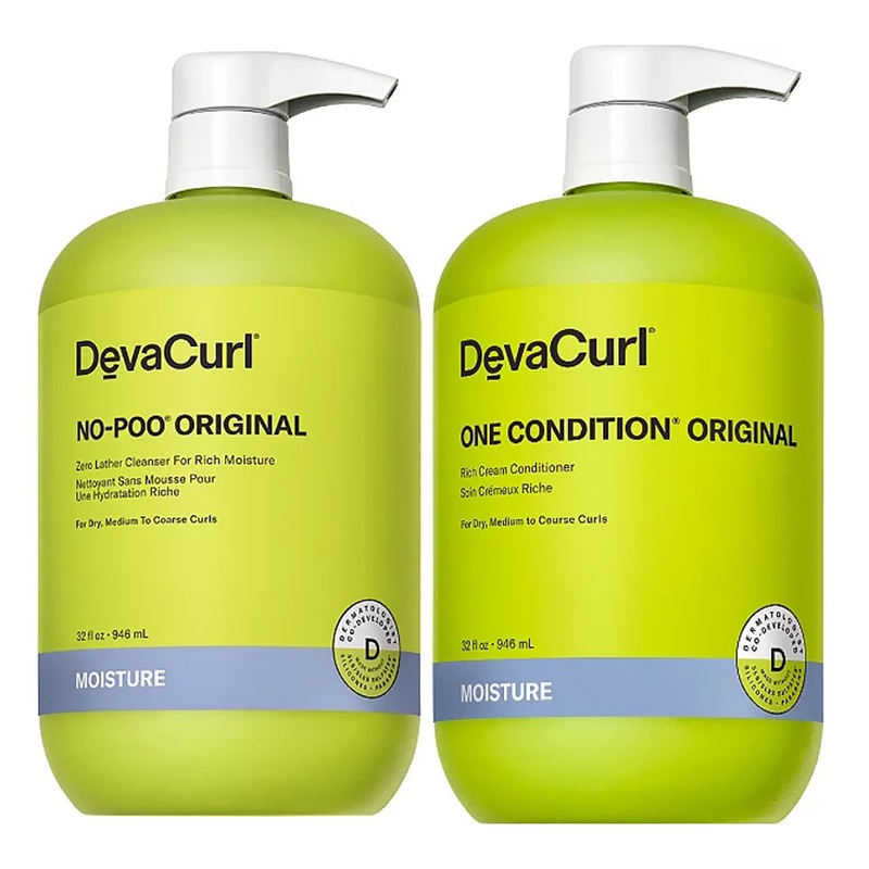 Devacurl No-Poo Original and One Condition Original Liter Duo LITER