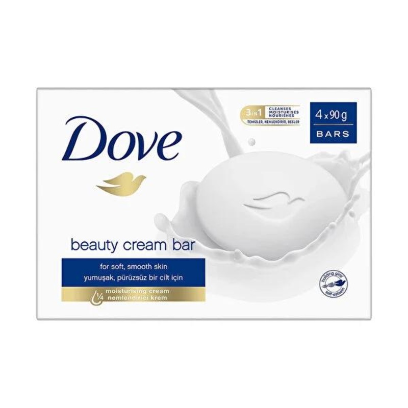 Dove Original Cream Bar Soap: Gentle, Moisturizing, & Sulfate-Free – Face, Hand & Body Cleanser – Dermatologist Recommended